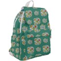 Retro 1960s Flowers Pattern 2 Top Flap Backpack View2