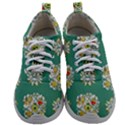 Retro 1960s Flowers Pattern 2 Mens Athletic Shoes View1