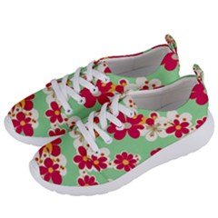 Retro 1960s Flowers Pattern Women s Lightweight Sports Shoes by patterns123