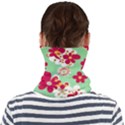 Retro 1960s Flowers Pattern Face Seamless Bandana (Adult) View2