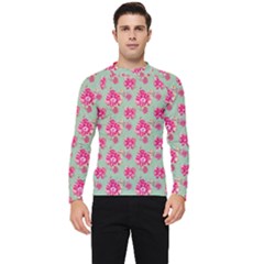 Retro 1880s Flowers Pattern 11 Men s Long Sleeve Rash Guard