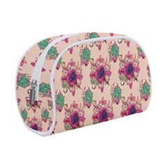 Retro 1880s Flowers Pattern 10 Make Up Case (small)