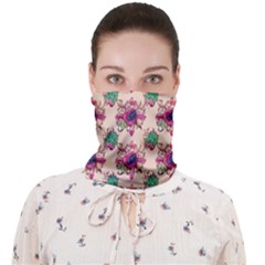 Retro 1880s Flowers Pattern 10 Face Covering Bandana (adult)