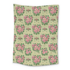 Retro 1880s Flowers Pattern 9 Medium Tapestry by patterns123