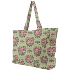 Retro 1880s Flowers Pattern 9 Simple Shoulder Bag by patterns123