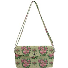 Retro 1880s Flowers Pattern 9 Removable Strap Clutch Bag