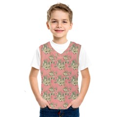 Retro 1880s Flowers Pattern 12 Kids  Basketball Tank Top