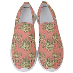 Retro 1880s Flowers Pattern 12 Men s Slip On Sneakers by patterns123