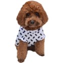 Fly Phot Motif Seamless Black And White Pattern Dog T-Shirt View1