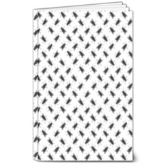 Fly Phot Motif Seamless Black And White Pattern 8  X 10  Softcover Notebook by dflcprintsclothing