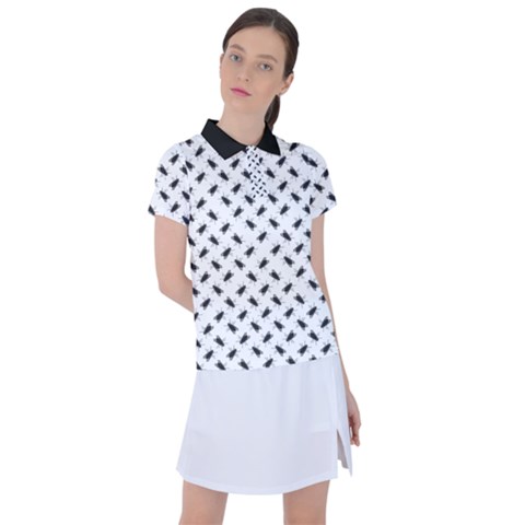 Fly Away In Black & White  Women s Polo T-shirt by dflcprintsclothing