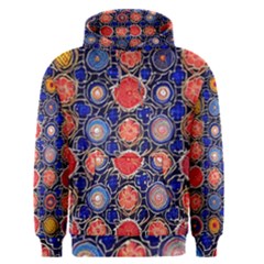 Retro Geometric Shapes And Flowers 3 Men s Core Hoodie