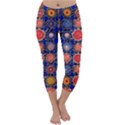 Retro Geometric Shapes And Flowers 3 Capri Winter Leggings  View1