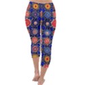 Retro Geometric Shapes And Flowers 3 Capri Winter Leggings  View4