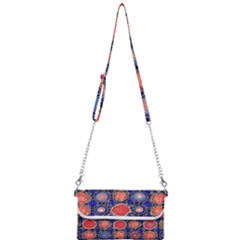 Retro Geometric Shapes And Flowers 3 Mini Crossbody Handbag