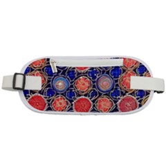 Retro Geometric Shapes And Flowers 3 Rounded Waist Pouch