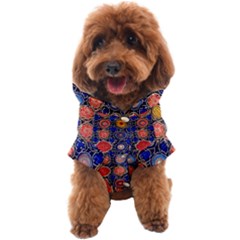 Retro Geometric Shapes And Flowers 3 Dog Coat