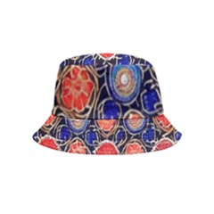 Retro Geometric Shapes And Flowers 3 Bucket Hat (kids)