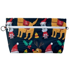 Funny Christmas Pattern Background Handbag Organizer