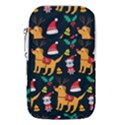 Funny Christmas Pattern Background Waist Pouch (Large) View1