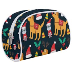 Funny Christmas Pattern Background Make Up Case (medium)