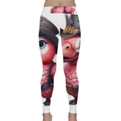 Kawaii Pink Parrot Pirate Classic Yoga Leggings