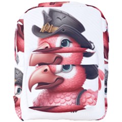 Kawaii Pink Parrot Pirate Full Print Backpack by KawaiiArtStyle