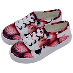 Kawaii Pink Parrot Pirate Kids  Classic Low Top Sneakers by KawaiiArtStyle