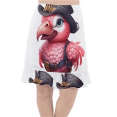 Kawaii Pink Parrot Pirate Fishtail Chiffon Skirt by KawaiiArtStyle