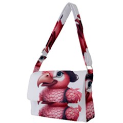 Kawaii Pink Parrot Pirate Full Print Messenger Bag (l) by KawaiiArtStyle