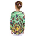 Monkey Tiger Bird Parrot Forest Jungle Style Kids  Long Sleeve T-Shirt View2