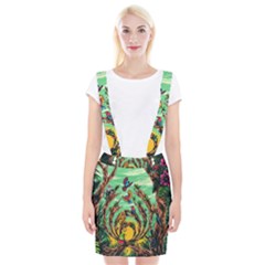 Monkey Tiger Bird Parrot Forest Jungle Style Braces Suspender Skirt