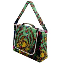 Monkey Tiger Bird Parrot Forest Jungle Style Box Up Messenger Bag by Grandong