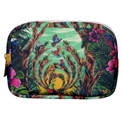 Monkey Tiger Bird Parrot Forest Jungle Style Make Up Pouch (small) by Grandong