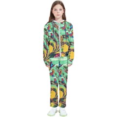 Monkey Tiger Bird Parrot Forest Jungle Style Kids  Tracksuit by Grandong