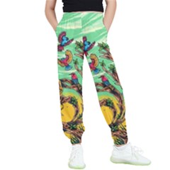 Monkey Tiger Bird Parrot Forest Jungle Style Kids  Joggers