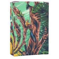 Monkey Tiger Bird Parrot Forest Jungle Style Playing Cards Single Design (rectangle) With Custom Box