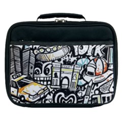 New York City Nyc Broadway Doodle Art Lunch Bag