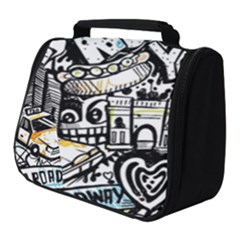 New York City Nyc Broadway Doodle Art Full Print Travel Pouch (small)