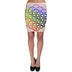 Mandala Rainbow Colorful Bodycon Skirt