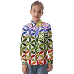 Mandala Rainbow Colorful Kids  Long Sleeve Shirt