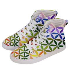 Mandala Rainbow Colorful Men s Hi-top Skate Sneakers