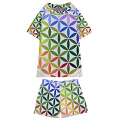 Mandala Rainbow Colorful Kids  Swim T-shirt And Shorts Set