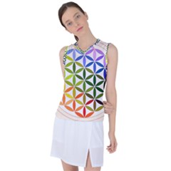 Mandala Rainbow Colorful Women s Sleeveless Sports Top