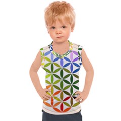 Mandala Rainbow Colorful Kids  Sport Tank Top