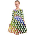 Mandala Rainbow Colorful Kids  Midi Sailor Dress View1