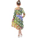 Mandala Rainbow Colorful Kids  Midi Sailor Dress View2