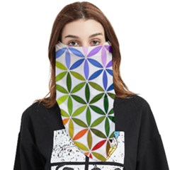 Mandala Rainbow Colorful Face Covering Bandana (triangle) by Grandong