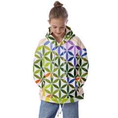 Mandala Rainbow Colorful Kids  Oversized Hoodie