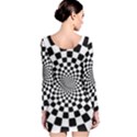 Geomtric Pattern Illusion Shapes Long Sleeve Bodycon Dress View2